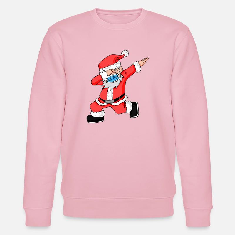 Weihnachtsmann Weihnachten - Stanley/Stella Unisex Bio-Sweatshirt CHANGER  - Hellrosa