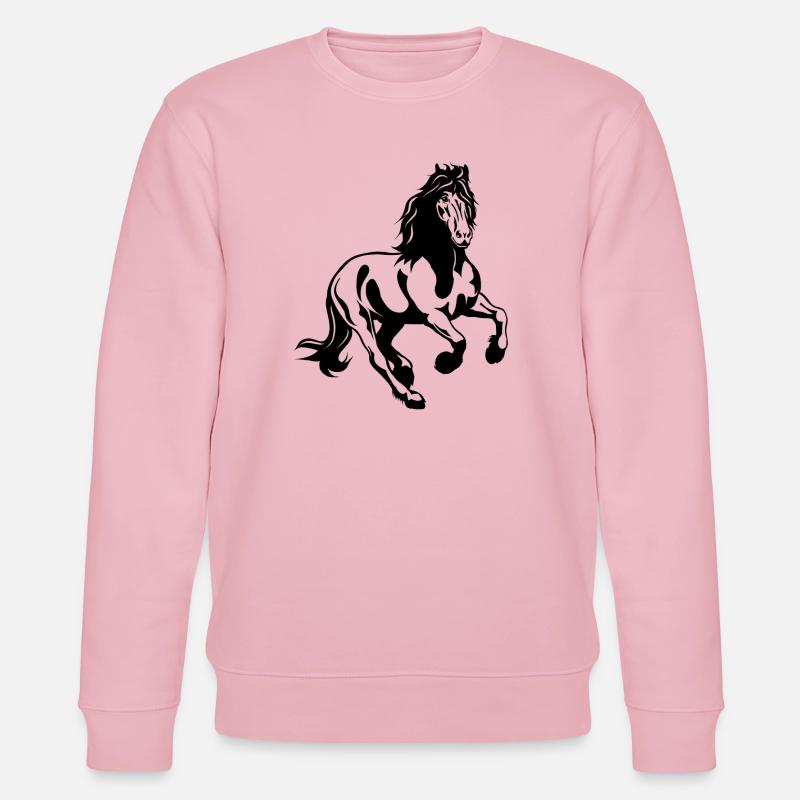 Friesenhengst 01 s - Stanley/Stella Unisex Bio-Sweatshirt CHANGER  - Hellrosa