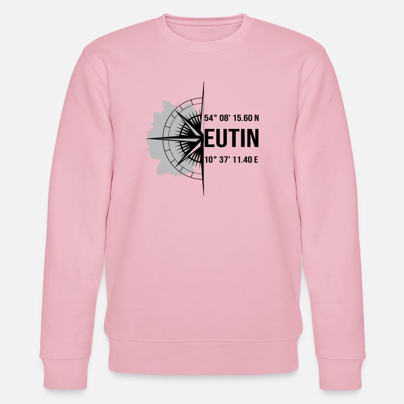 Koordinaten Eutin - Stanley/Stella Unisex Bio-Sweatshirt CHANGER  - Hellrosa