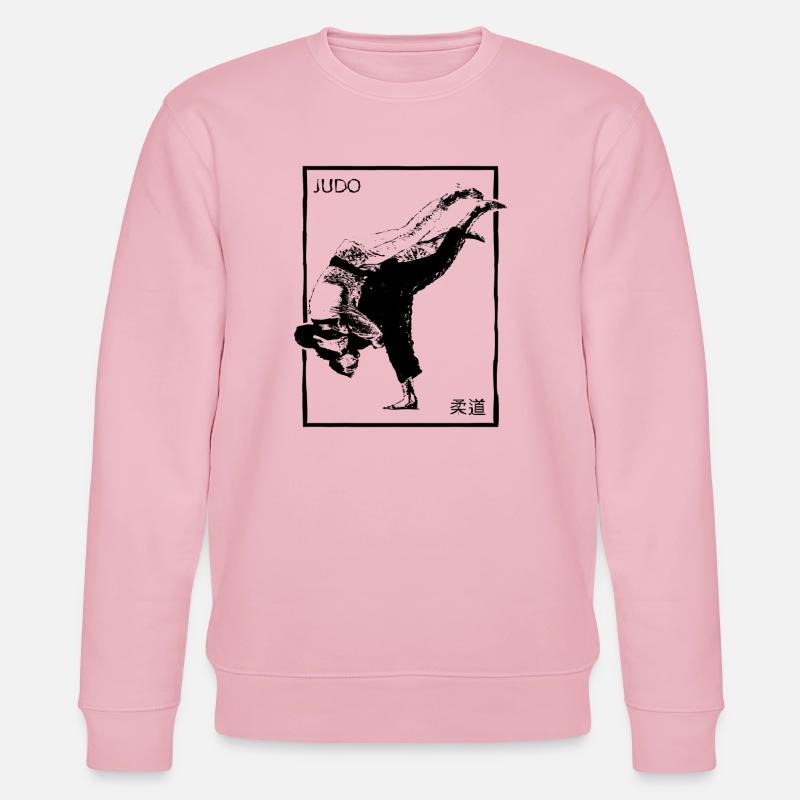 Judo – Wurftechnik mit japanischem Stil - Stanley/Stella Unisex Bio-Sweatshirt CHANGER  - Hellrosa