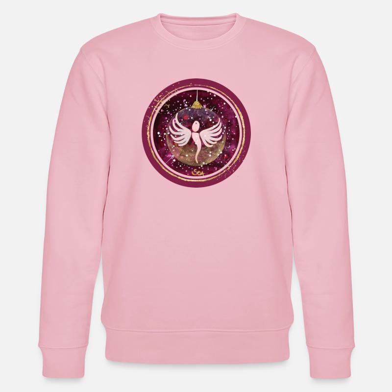 Weihnachtskugel Engel - Sonja Ariel von Staden - Stanley/Stella Unisex Bio-Sweatshirt CHANGER  - Hellrosa