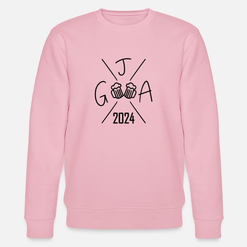 2024 Junggesellenabschied Crew Feier - Stanley/Stella Unisex Bio-Sweatshirt CHANGER - Hellrosa