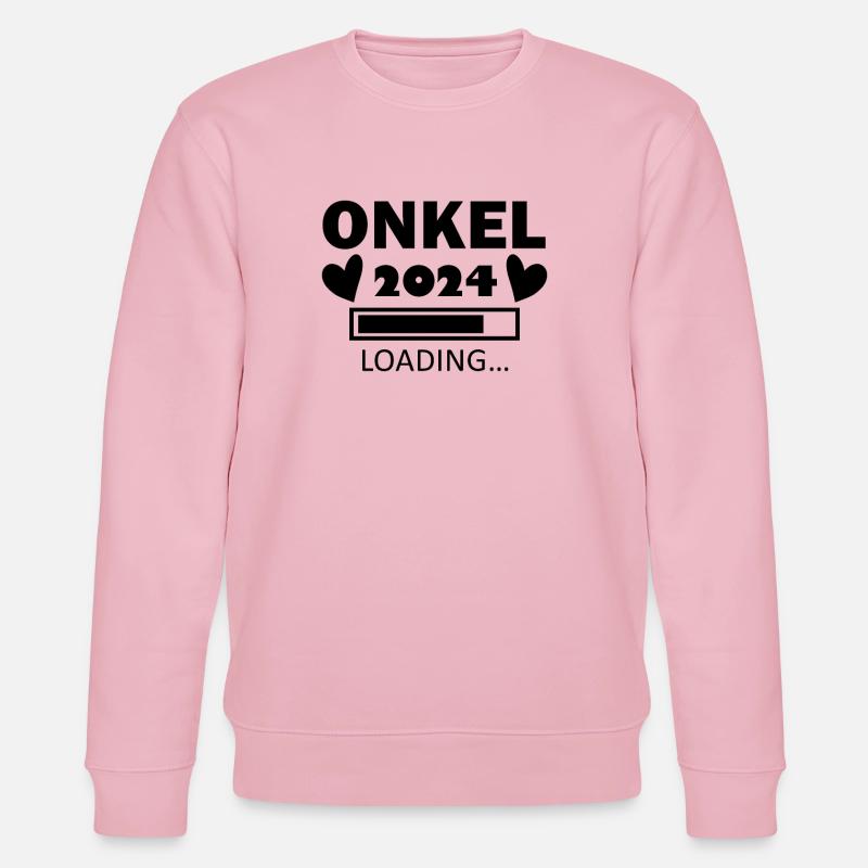Onkel 2024 - Onkel werden - Stanley/Stella Unisex Bio-Sweatshirt CHANGER  - Hellrosa