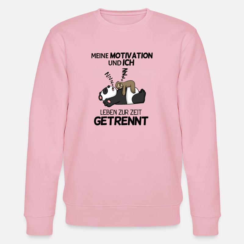 Motivation Spruch lustig - Stanley/Stella Unisex Bio-Sweatshirt CHANGER  - Hellrosa