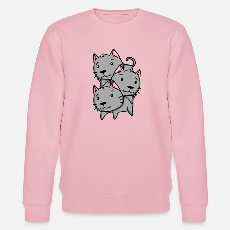 Chats - Sweat bio CHANGER Stanley/Stella Unisexe - rose pâle