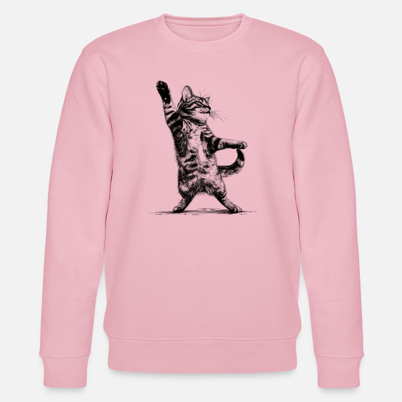 chat disco - Sweat bio CHANGER Stanley/Stella Unisexe - rose pâle