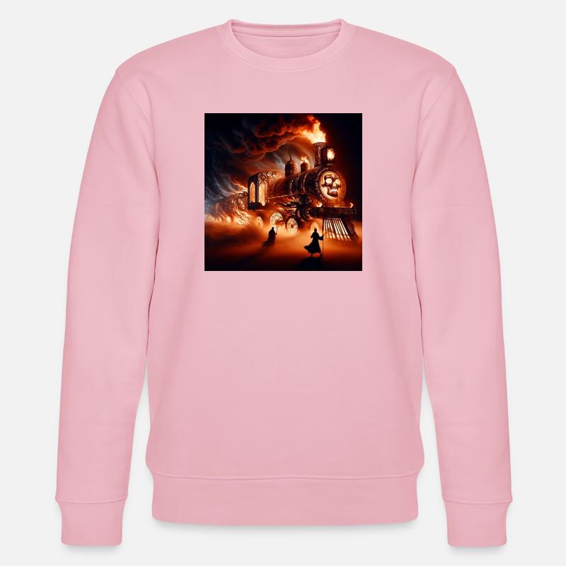 The Hell Train - Stanley/Stella CHANGER Unisex Organic Sweatshirt - cotton pink