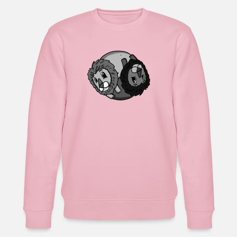 Yin Yang Lion - Sweat bio CHANGER Stanley/Stella Unisexe - rose pâle