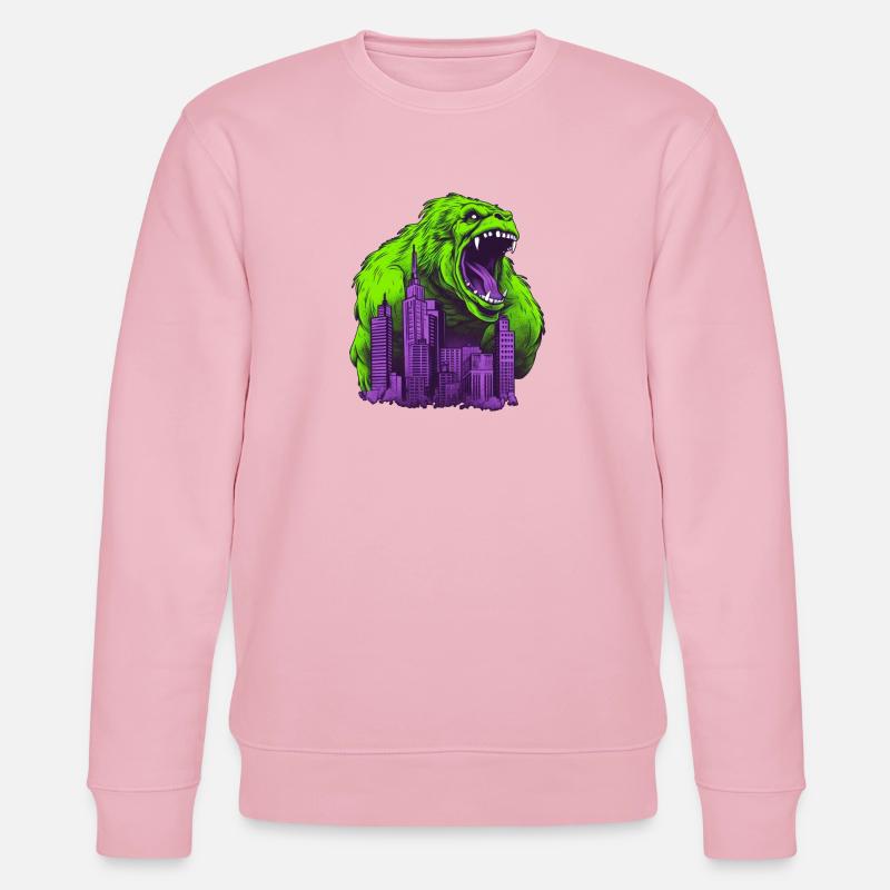 Gorilla 07 - Stanley/Stella Unisex Bio-Sweatshirt CHANGER  - Hellrosa