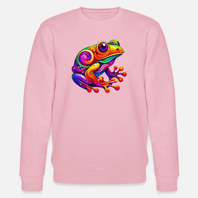 Frosch - Stanley/Stella Unisex Bio-Sweatshirt CHANGER  - Hellrosa
