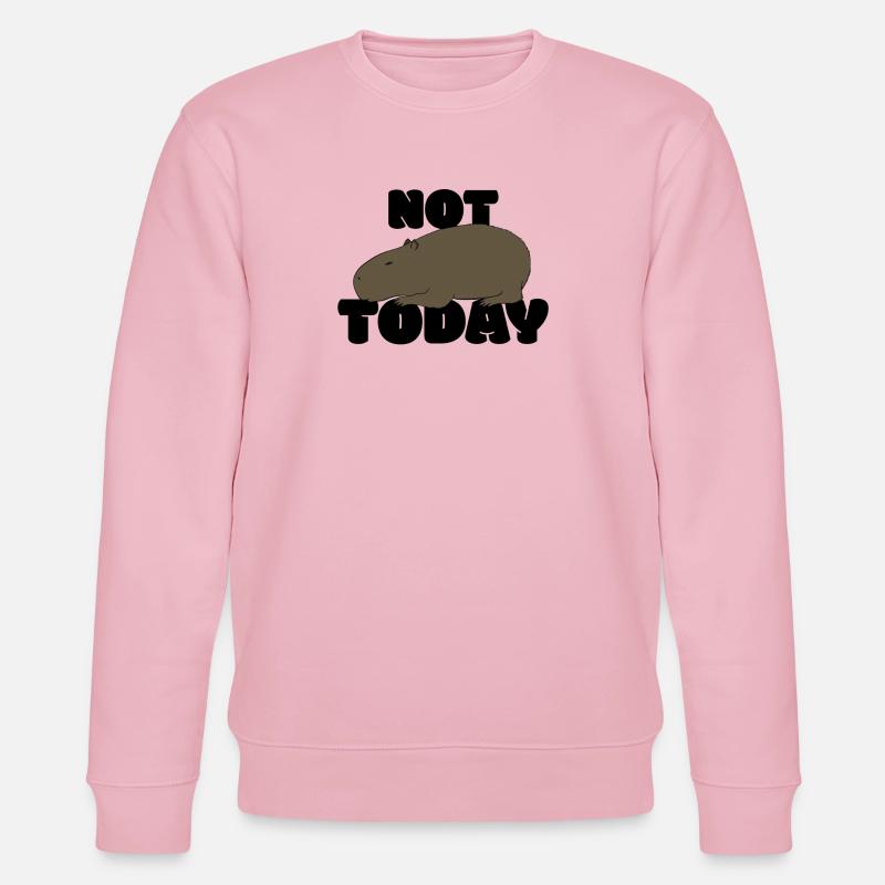 Not today Capybara - Stanley/Stella CHANGER Unisex Organic Sweatshirt - cotton pink