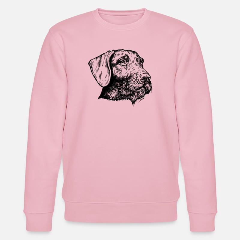 Deutsch Drahthaar Portrait - Stanley/Stella Unisex Bio-Sweatshirt CHANGER  - Hellrosa