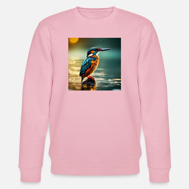 Eisvogel - Stanley/Stella Unisex Bio-Sweatshirt CHANGER  - Hellrosa