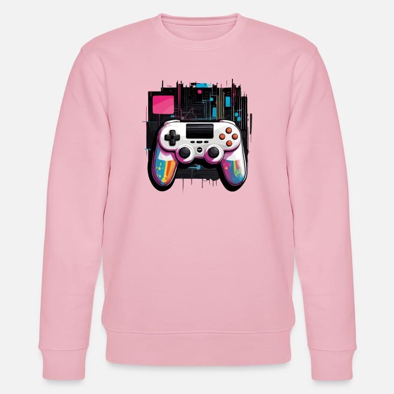 Gamer Controller - Stanley/Stella Unisex Bio-Sweatshirt CHANGER  - Hellrosa