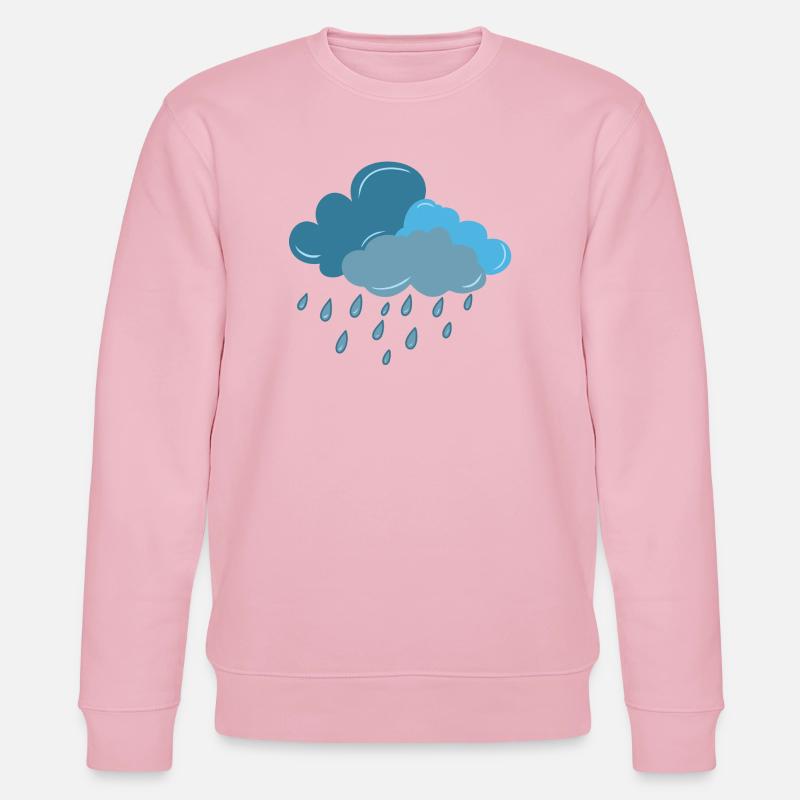 Cloud, Rain, Thunderstorm - Stanley/Stella CHANGER Unisex Organic Sweatshirt - cotton pink
