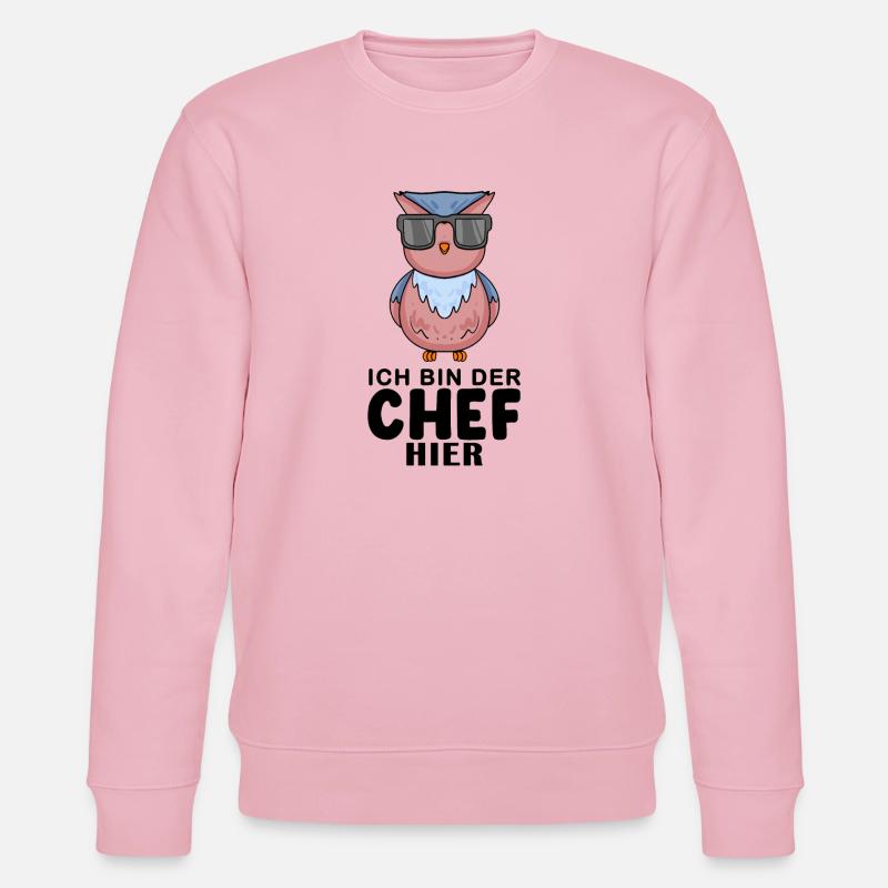 Eule - Stanley/Stella Unisex Bio-Sweatshirt CHANGER  - Hellrosa
