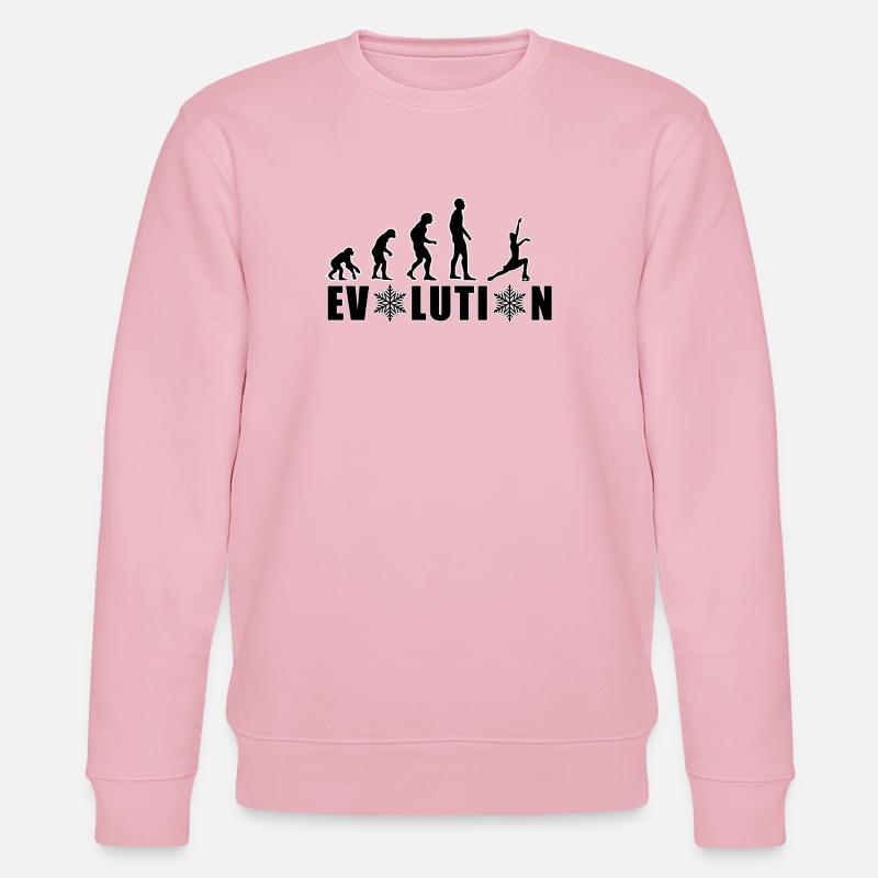 EVOLUTION FIGURE SKATING WINTER SNOW - Stanley/Stella CHANGER Unisex Organic Sweatshirt - cotton pink