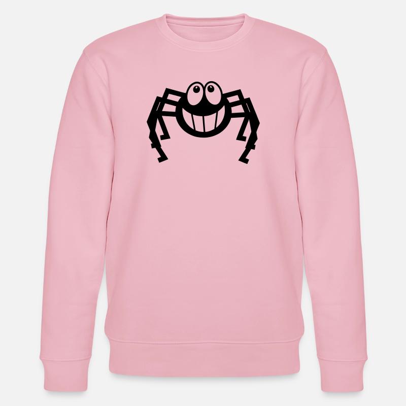 Araignée riant - Sweat bio CHANGER Stanley/Stella Unisexe - rose pâle