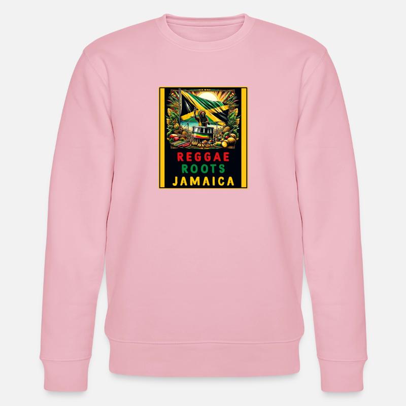 Reggae Wurzeln Jamaika - Stanley/Stella Unisex Bio-Sweatshirt CHANGER  - Hellrosa