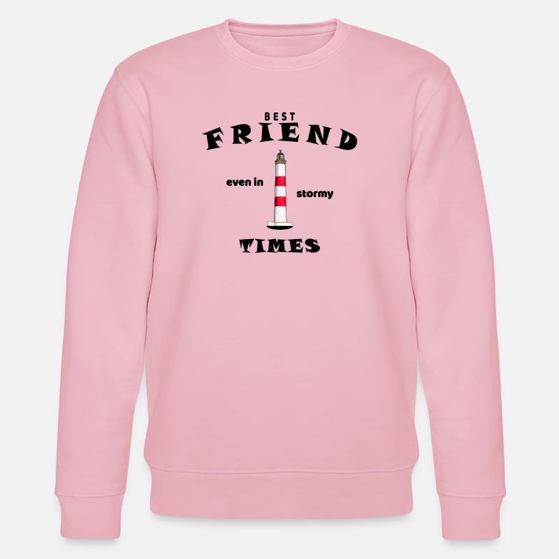 Bester Freund, beste Freundin, Freunde, Englisch - Stanley/Stella Unisex Bio-Sweatshirt CHANGER  - Hellrosa