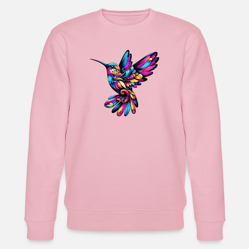 Kolibri - Stanley/Stella Unisex Bio-Sweatshirt CHANGER  - Hellrosa