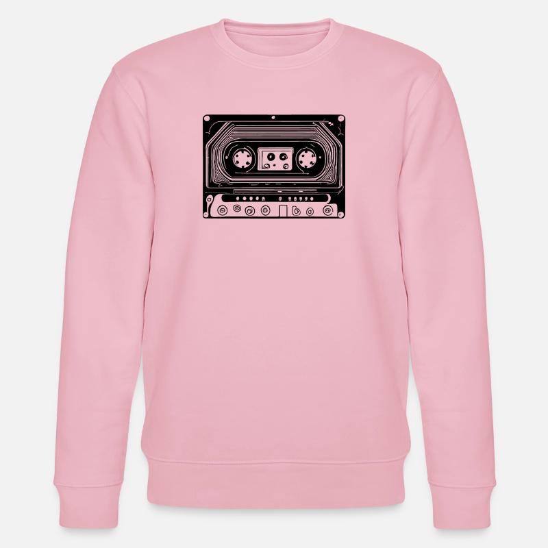 Retro Design Audio Kassette Schwarz - Stanley/Stella Unisex Bio-Sweatshirt CHANGER  - Hellrosa