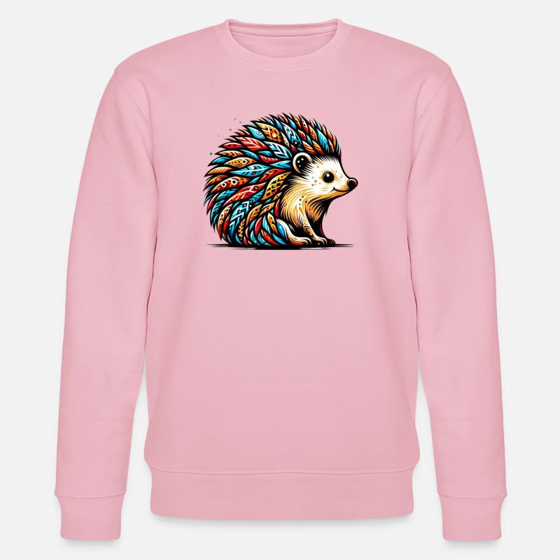 Hedgehog - Stanley/Stella CHANGER Unisex Organic Sweatshirt - cotton pink