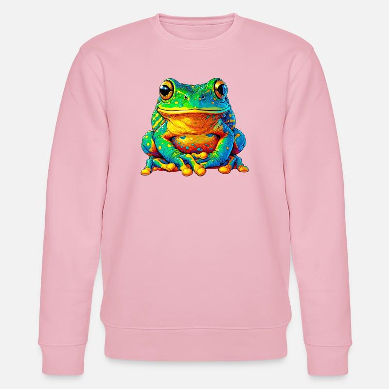 Frosch - Stanley/Stella Unisex Bio-Sweatshirt CHANGER  - Hellrosa