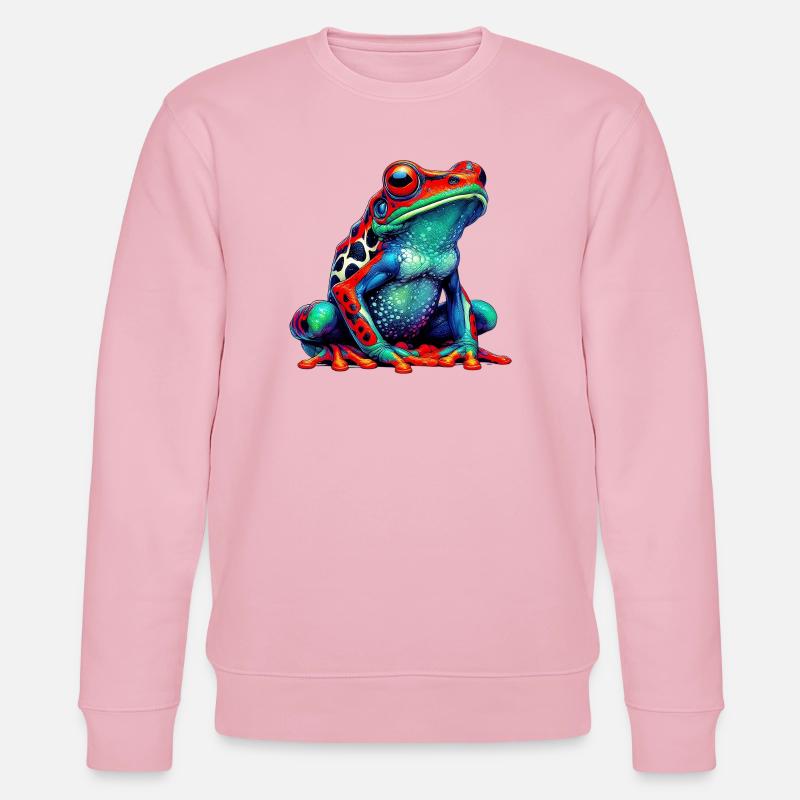Frosch - Stanley/Stella Unisex Bio-Sweatshirt CHANGER  - Hellrosa