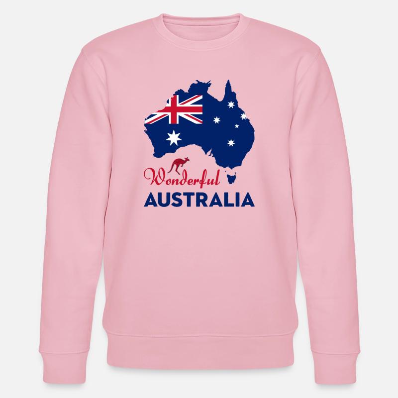 Wunderbares Australien - Stanley/Stella Unisex Bio-Sweatshirt CHANGER  - Hellrosa
