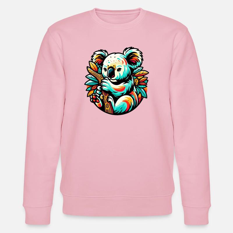Koala - Sweat bio CHANGER Stanley/Stella Unisexe - rose pâle