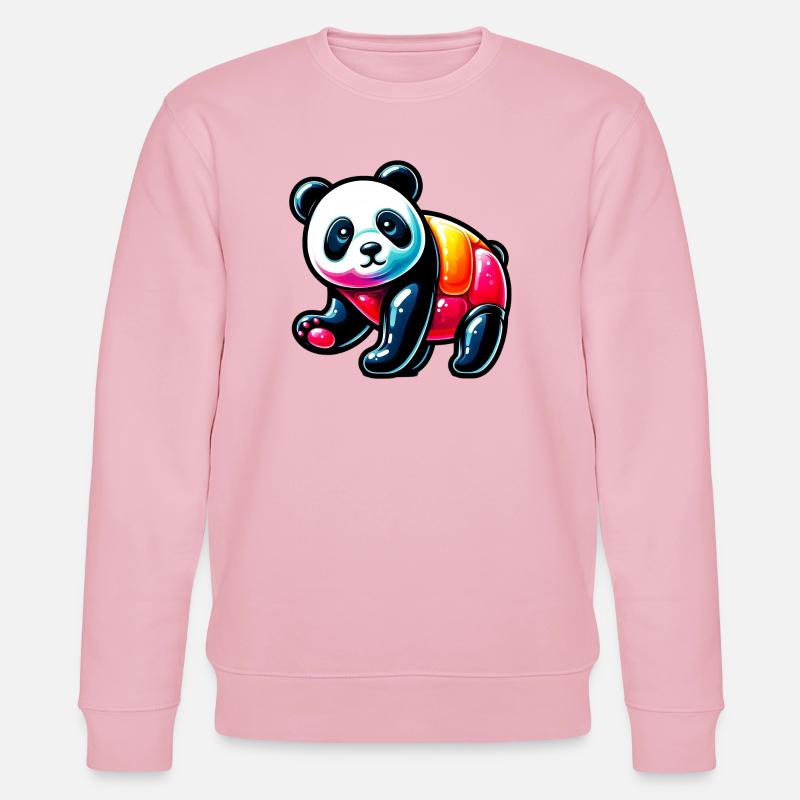Panda - Stanley/Stella CHANGER Unisex Organic Sweatshirt - cotton pink