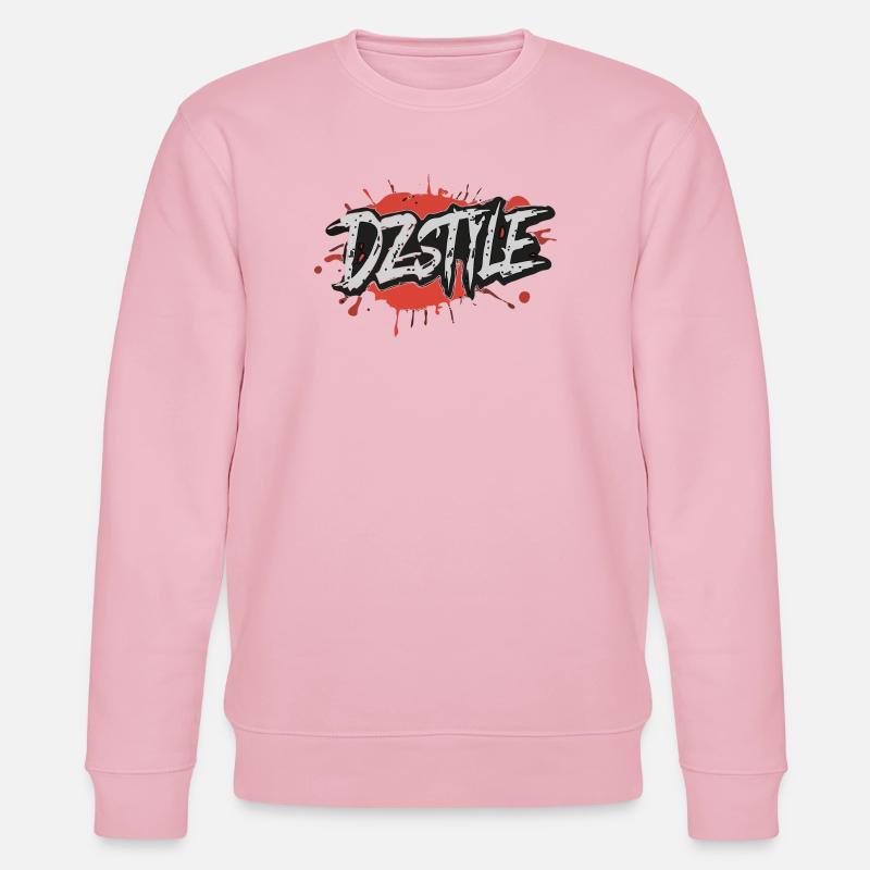 DZ Style Urbain - Graffiti Éclaboussure - Sweat bio CHANGER Stanley/Stella Unisexe - rose pâle