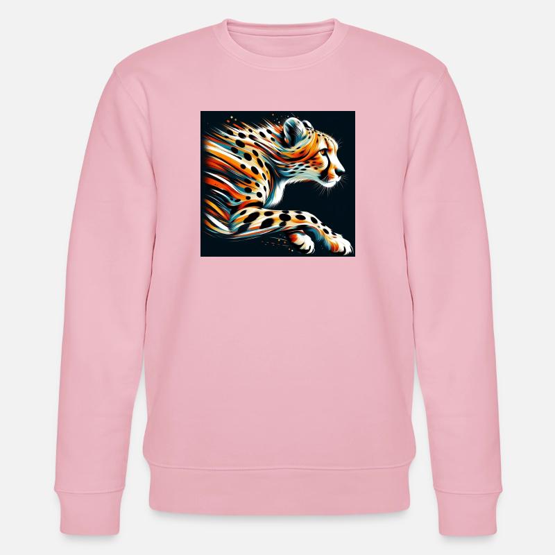 Guépard - Sweat bio CHANGER Stanley/Stella Unisexe - rose pâle