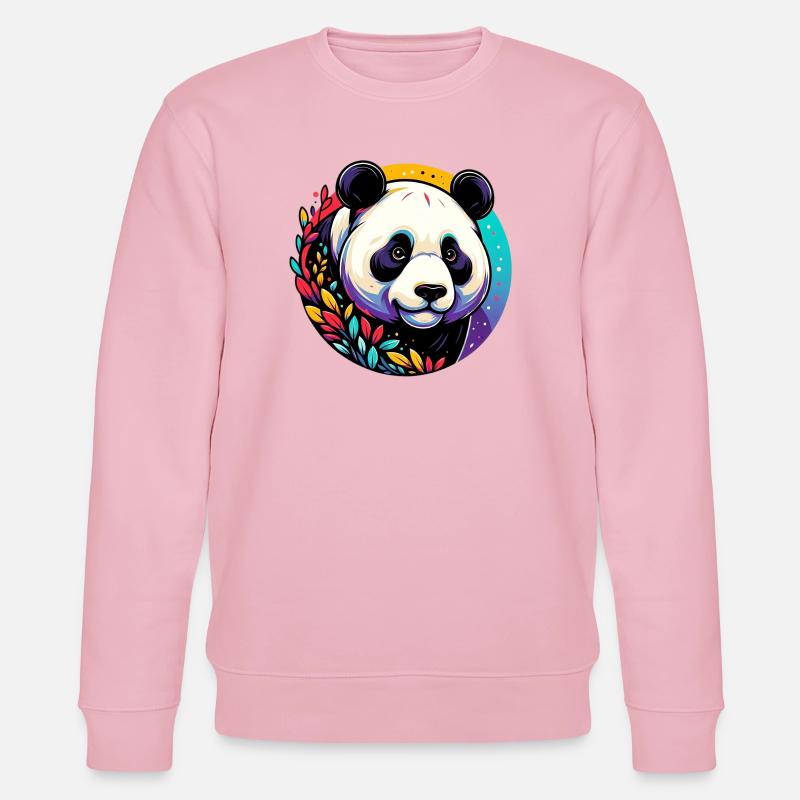 Panda - Stanley/Stella Unisex Bio-Sweatshirt CHANGER  - Hellrosa