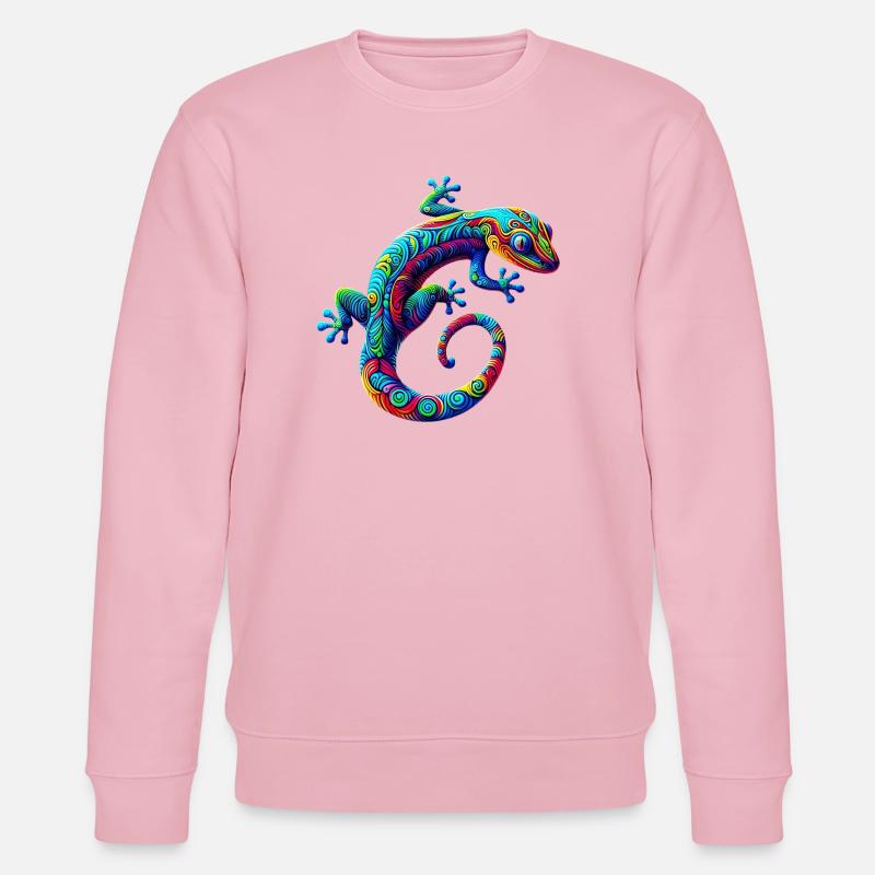 Gecko - Stanley/Stella Unisex Bio-Sweatshirt CHANGER  - Hellrosa