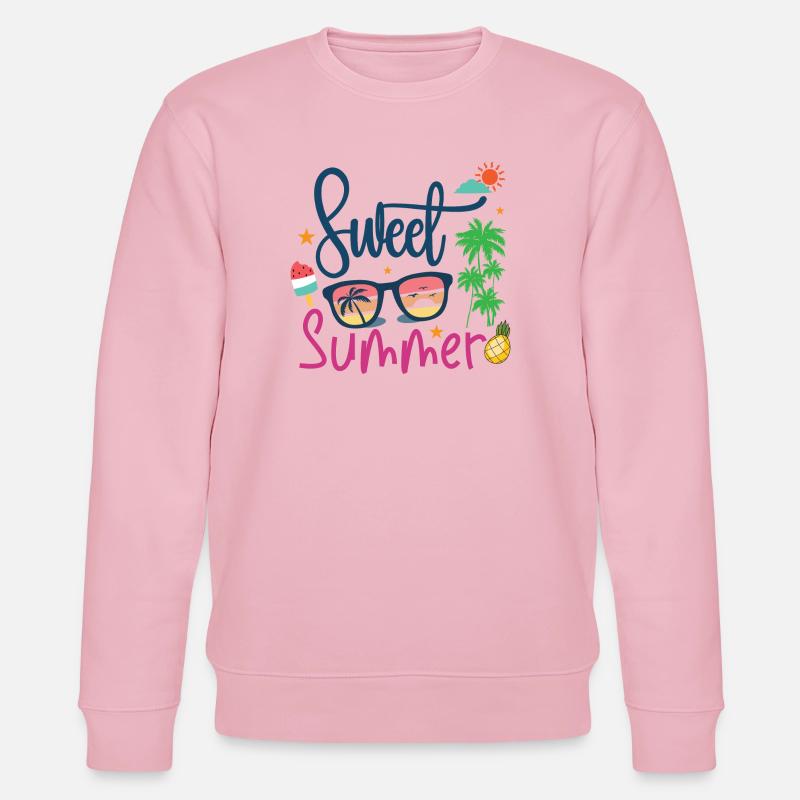 Süßer Sommer - Stanley/Stella Unisex Bio-Sweatshirt CHANGER  - Hellrosa