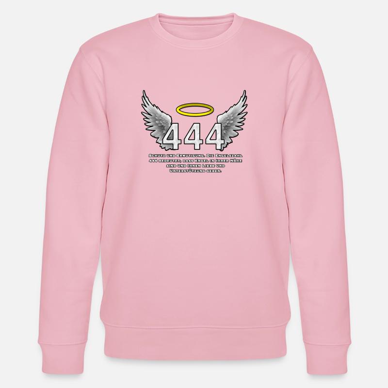 Angel Numéro 444 Éclat Ailé - Sweat bio CHANGER Stanley/Stella Unisexe - rose pâle