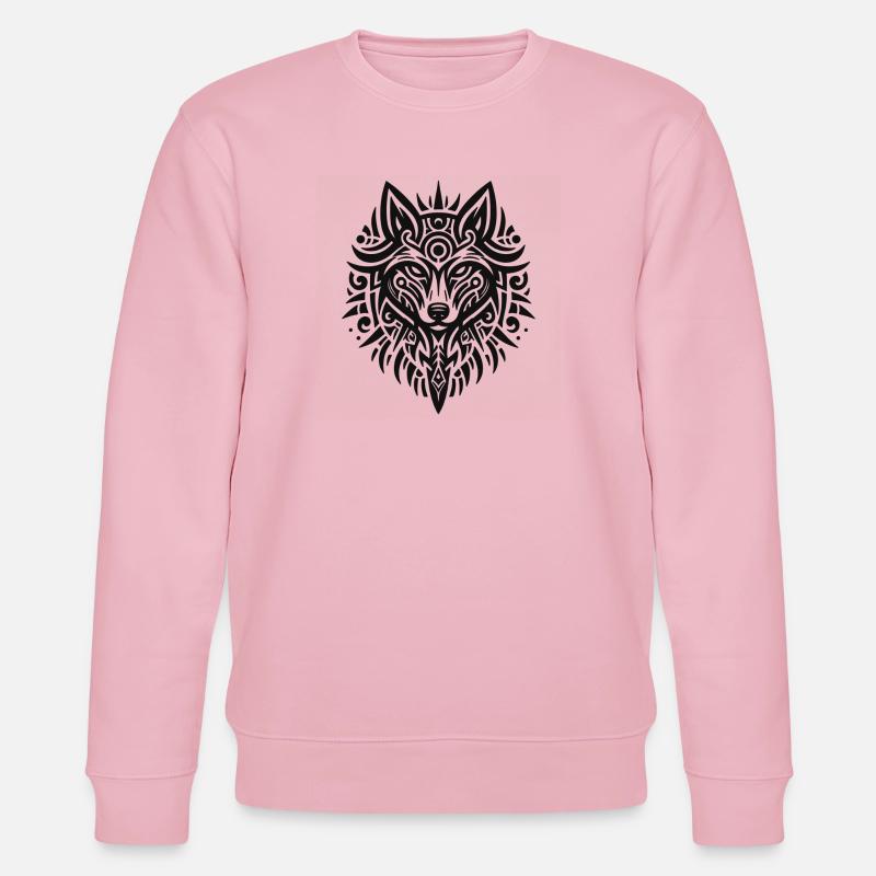 Wolf Tatoo - Stanley/Stella Unisex Bio-Sweatshirt CHANGER  - Hellrosa