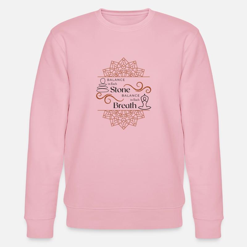 Séparateur de Tourbillon de Mandala Complexe - Sweat bio CHANGER Stanley/Stella Unisexe - rose pâle