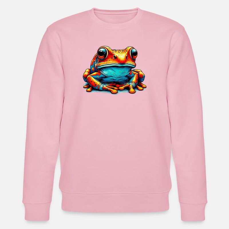 Frosch - Stanley/Stella Unisex Bio-Sweatshirt CHANGER  - Hellrosa