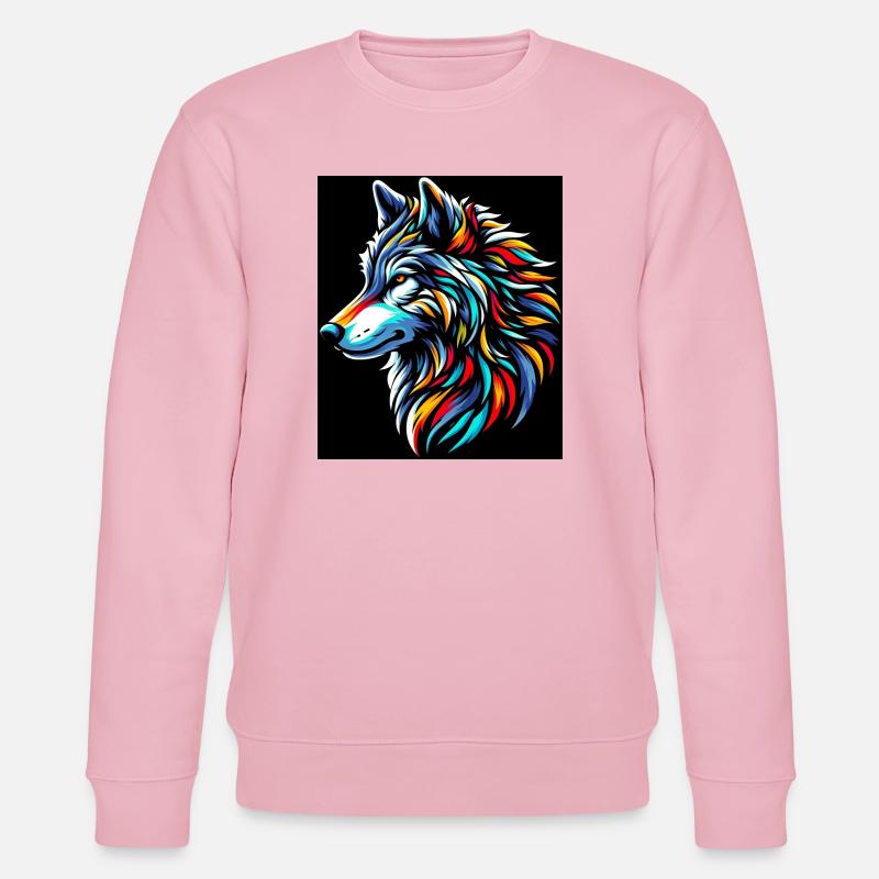 Wolf - Stanley/Stella CHANGER Unisex Organic Sweatshirt - cotton pink