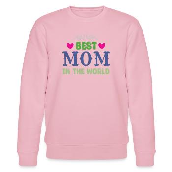 Meilleure maman du monde - Sweat bio CHANGER Stanley/Stella Unisexe - rose pâle - Devant - Jaron (178cm) & Liana (172cm)