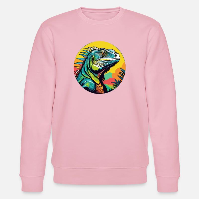 Leguan-Kunst - Stanley/Stella Unisex Bio-Sweatshirt CHANGER  - Hellrosa