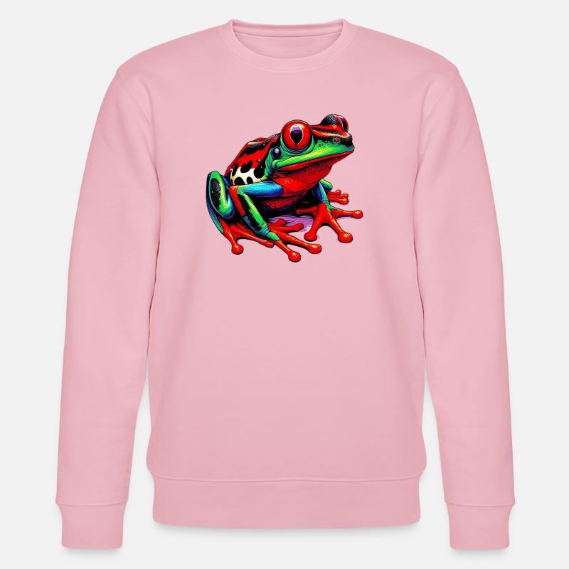 Frog - Stanley/Stella CHANGER Unisex Organic Sweatshirt - cotton pink