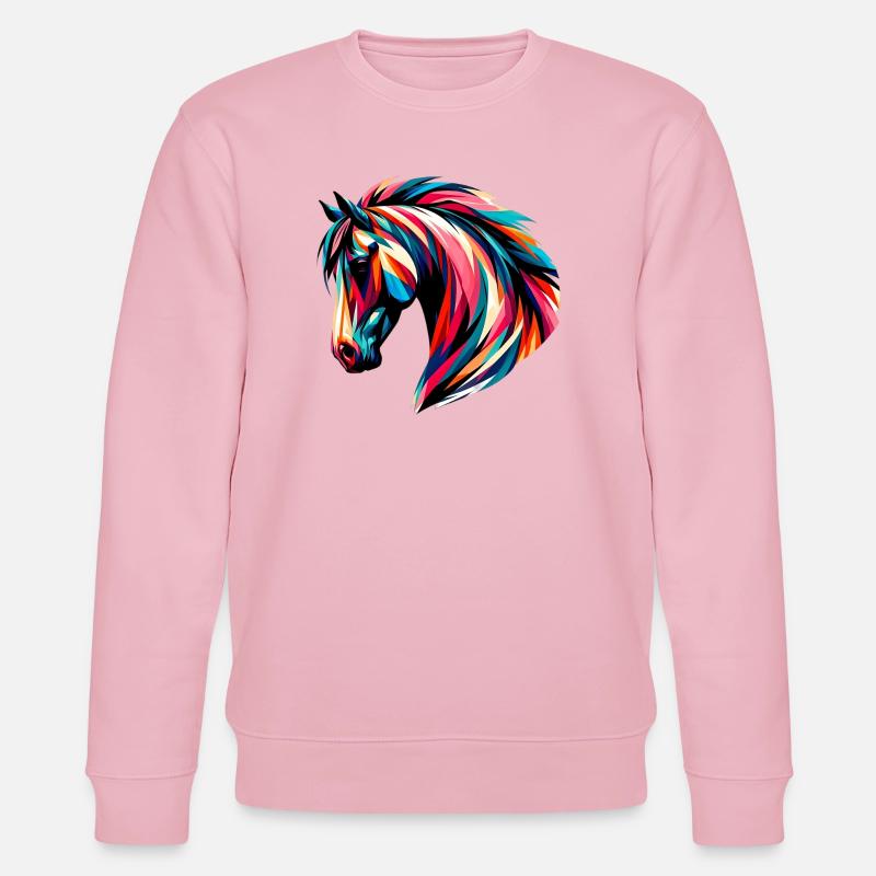 Cheval - Sweat bio CHANGER Stanley/Stella Unisexe - rose pâle