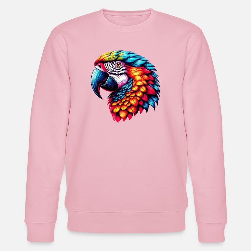 Perroquet - Sweat bio CHANGER Stanley/Stella Unisexe - rose pâle