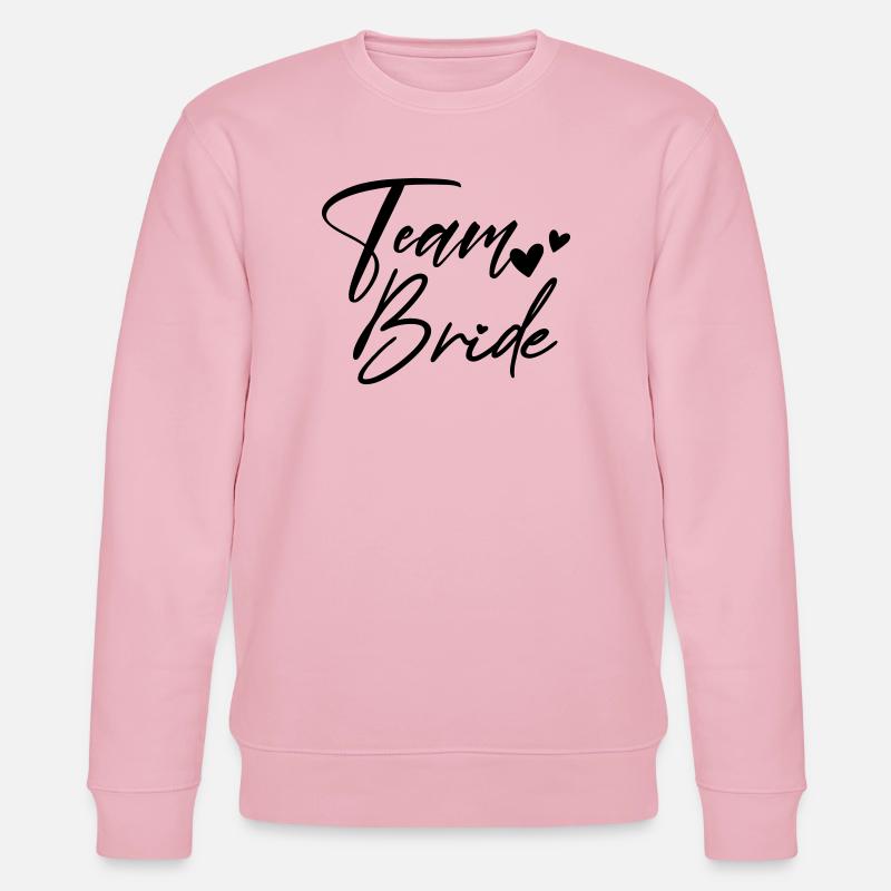 TEAM BRIDE Junggesellenabschied - Stanley/Stella Unisex Bio-Sweatshirt CHANGER  - Hellrosa