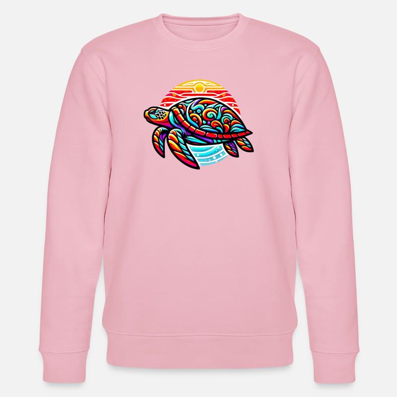 Schildkröte - Stanley/Stella Unisex Bio-Sweatshirt CHANGER  - Hellrosa