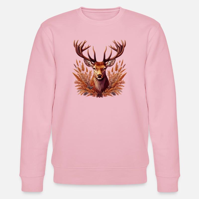 Hirsch - Stanley/Stella Unisex Bio-Sweatshirt CHANGER  - Hellrosa